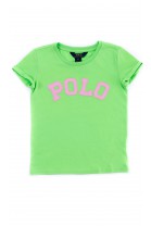 Zielony t-shirt dziewczęcy, Polo Ralph Lauren