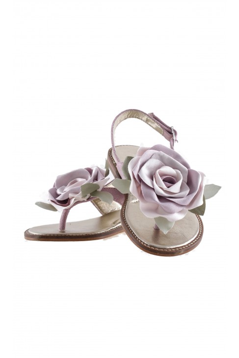 Pink nubuck sandals, Monnalisa Pink nubuck sandals, Monnalisa