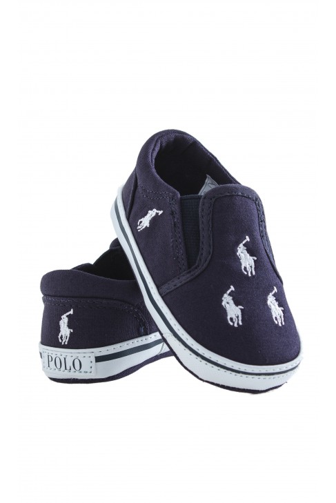 Navy blue baby shoes, Ralph Lauren Navy blue baby shoes, Ralph Lauren