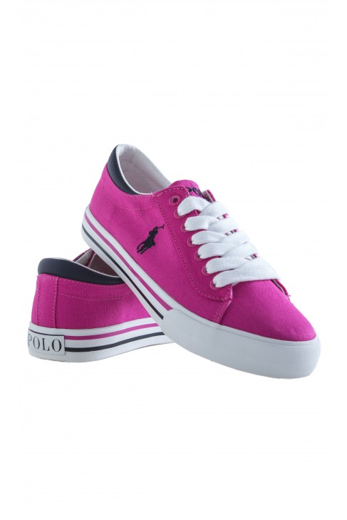 Pink laced plimsoll shoes, Polo Ralph Lauren Pink laced plimsoll shoes, Polo Ralph Lauren