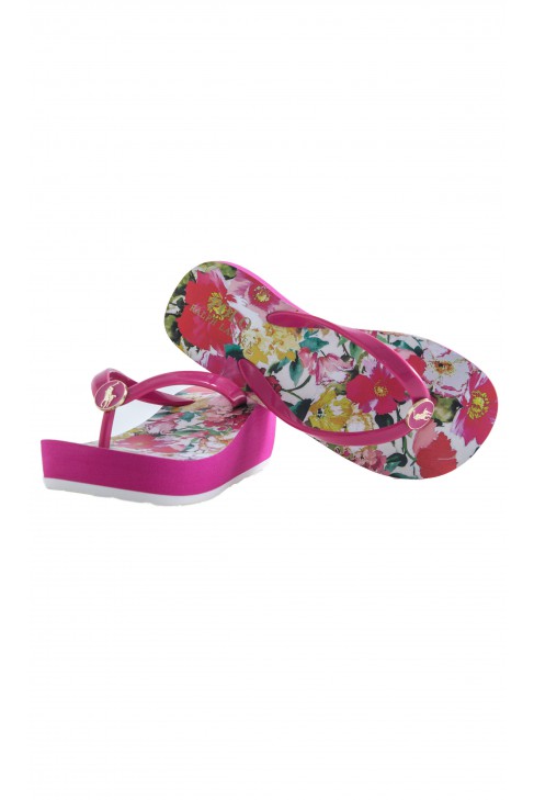 Pink wedge-heeled flip-flops, Polo Ralph Lauren Pink wedge-heeled flip-flops, Polo Ralph Lauren