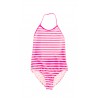 Jednoczęściowy w różowo -białe paski strój kąpielowy, Polo Ralph Lauren
