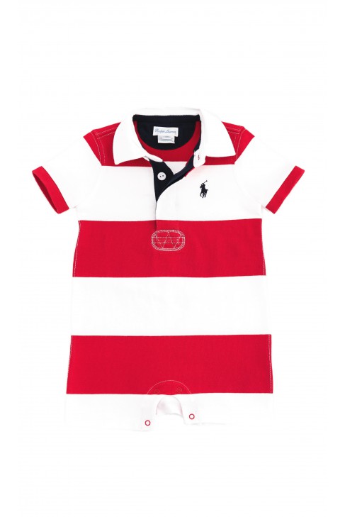 Czerwono-biały rampers, Polo Ralph Lauren Czerwono-biały rampers, Polo Ralph Lauren