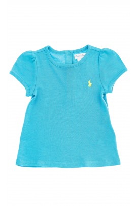 Niebieski t-shirt dziewczęcy, Polo Ralph Lauren