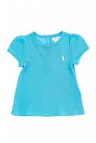 Niebieski t-shirt dziewczęcy, Polo Ralph Lauren