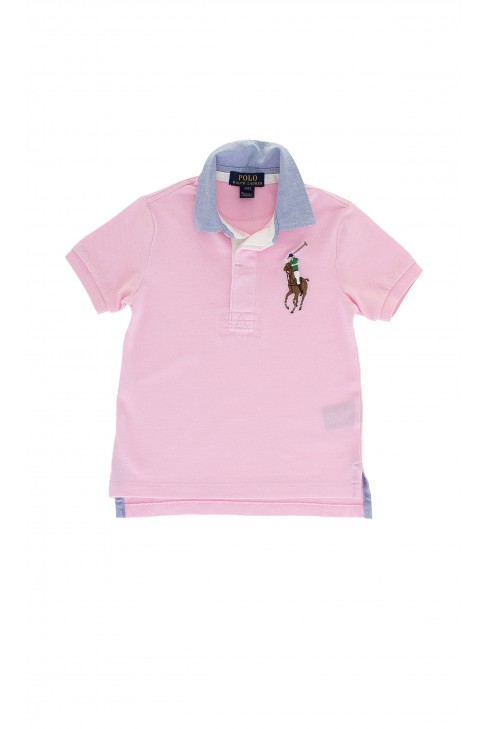 Różowe chłopięce polo, Polo Ralph Lauren Różowe chłopięce polo, Polo Ralph Lauren