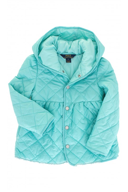 Niebieska kurtka dziewczęca, Polo Ralph Lauren Niebieska kurtka dziewczęca, Polo Ralph Lauren