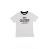 Biały t-shirt z napisem GBR, Polo Ralph Lauren