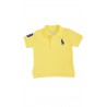 Polo jaune avec poney bleu saphir , Polo Ralph Lauren