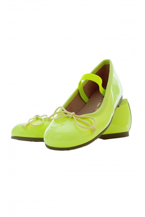 Ballerines vert vif, PrettyBallerinas