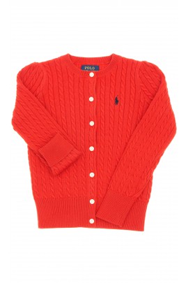  Pull rouge boutonné, Polo Ralph Lauren