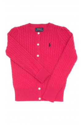 Różowy sweter rozpinany, Polo Ralph Lauren