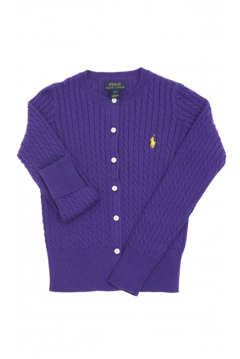 Pull violet boutonné, Polo Ralph Lauren