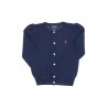  Pull fille bleu marine boutonné, Polo Ralph Lauren