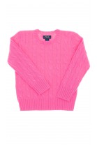 Różowy sweter okrągły pod szyją, Polo Ralph Lauren