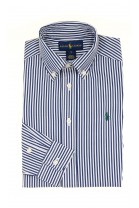 Koszula w pionowe biało-granatowe paski, Polo Ralph Lauren