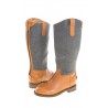 Bottes fille style cavalières gris marron, Polo Ralph Lauren