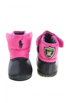 Petites bottes de neige rose bleu marine, Polo Ralph Lauren