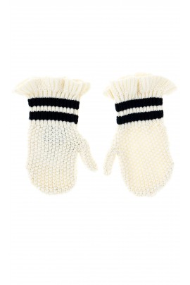 Białe rękawiczki niemowlęce, Polo Ralph Lauren