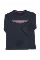 Tee-shirt bleu marine pour garçon, Aston Martin