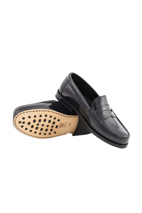 Navy blue moccasins, Gallucci Navy blue moccasins, Gallucci