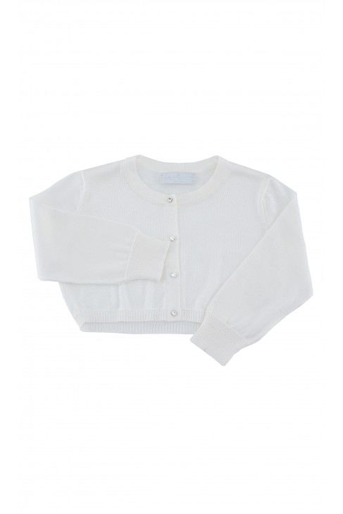 Milky white bolero jacket, Colorichiari Milky white bolero jacket, Colorichiari