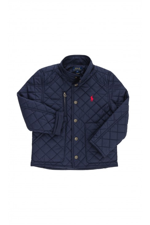 Granatowa pikowana kurtka, Polo Ralph Lauren Granatowa pikowana kurtka, Polo Ralph Lauren