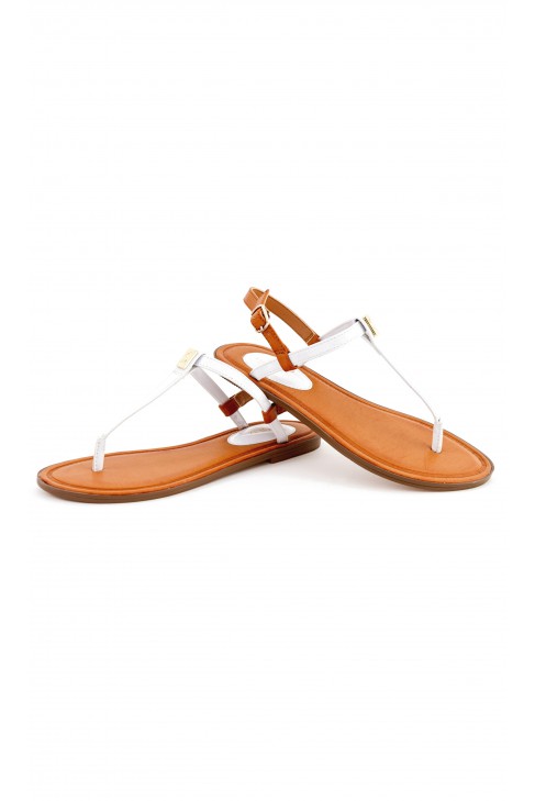 White leather flip-flops, Polo Ralph Lauren White leather flip-flops, Polo Ralph Lauren