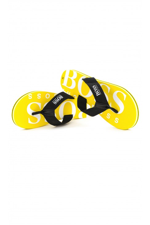 Yellow flip-flops, Hugo Boss Yellow flip-flops, Hugo Boss