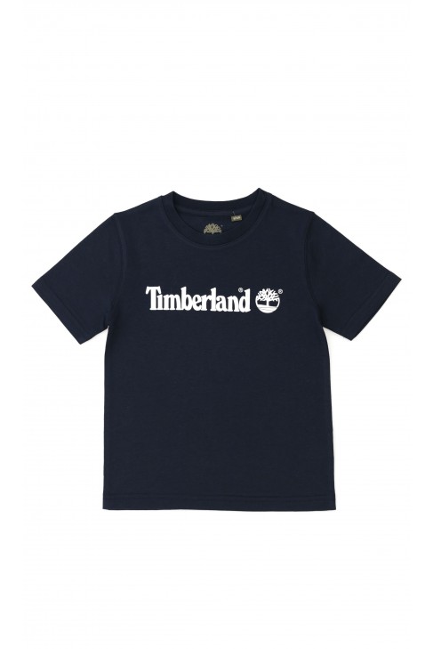 Granatowy t-shirt chłopięcy, Timberland Granatowy t-shirt chłopięcy, Timberland