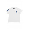 Biały t-shirt z szafirowym konikiem, Polo Ralph Lauren