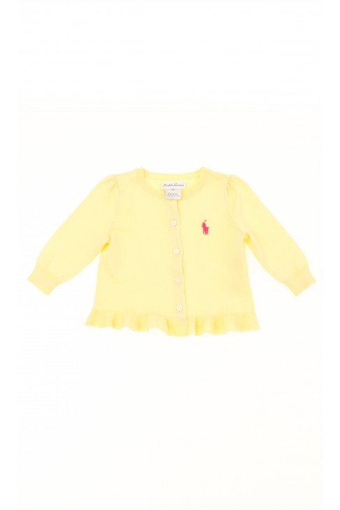 Żółty sweter niemowlęcy, Polo Ralph Lauren