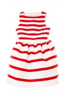 Sukienka w czerwono-białe poziome pasy, Colorichiari