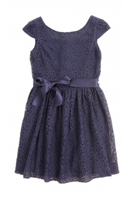Granatowa koronkowa sukienka, Polo Ralph Lauren