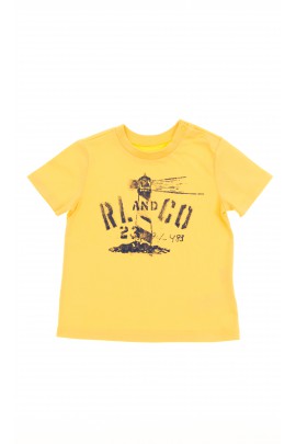 T-shirt jaune pour garçon Ralph Lauren
