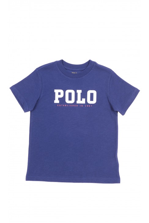 Granatowy t-shirt z krótkim rękawem, Polo Ralph Lauren
