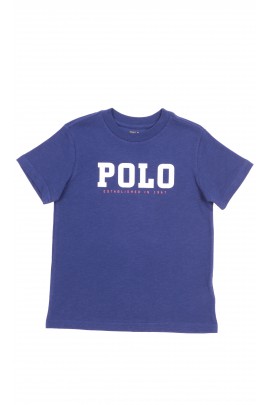 Granatowy t-shirt z krótkim rękawem, Polo Ralph Lauren