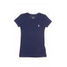 Granatowy t-shirt dziewczęcy, Polo Ralph Lauren