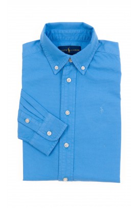 Chemise bleu foncé pour garçon, Polo Ralph Lauren