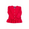 Czerwony sweter dziewczęcy rozpinany, Polo Ralph Lauren