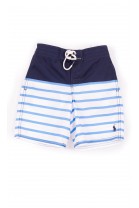 Kąpielówki chłopięce granatowe w biało-niebieskie paski, Polo Ralph Lauren