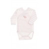Różowo-białe body niemowlęce, Petit Bateau