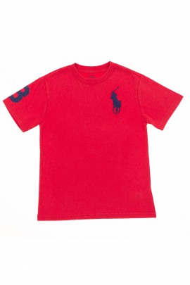 T-shirt rouge pour garçon, Polo Ralph Lauren