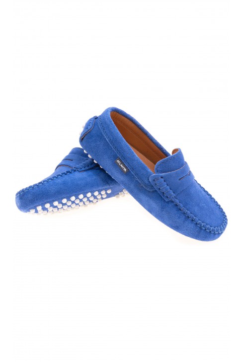 Zamszowe szafirowe mokasyny, Atlanta Mocassin Zamszowe szafirowe mokasyny, Atlanta Mocassin