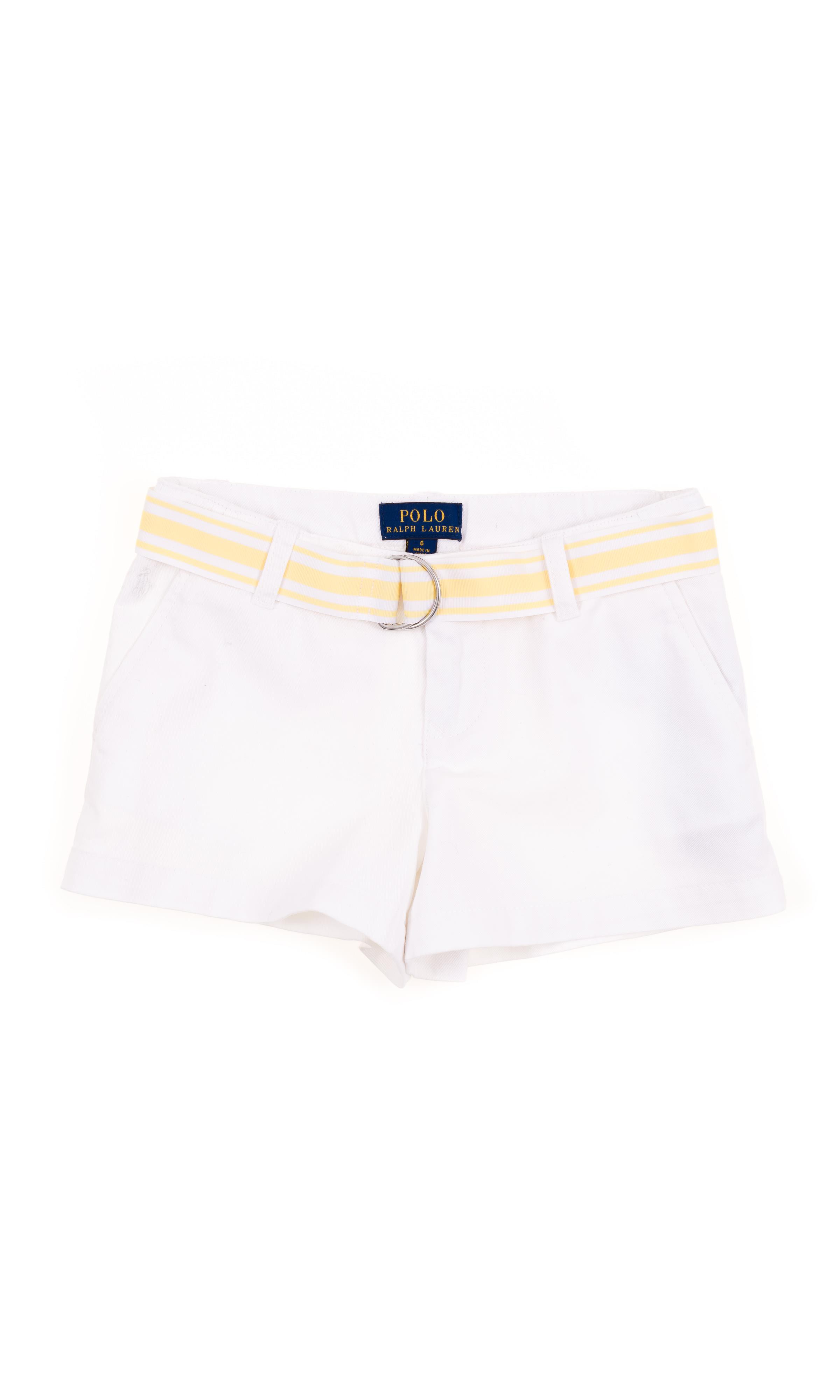 Celebrity Club FillePolo Blanc Short Pour Ralph Lauren bfY76gy