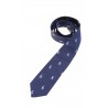 Granatowy krawat w niebieskie koniki, Polo Ralph Lauren