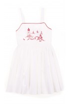Biała elegancka sukienka na ramiączka, Polo Ralph Lauren