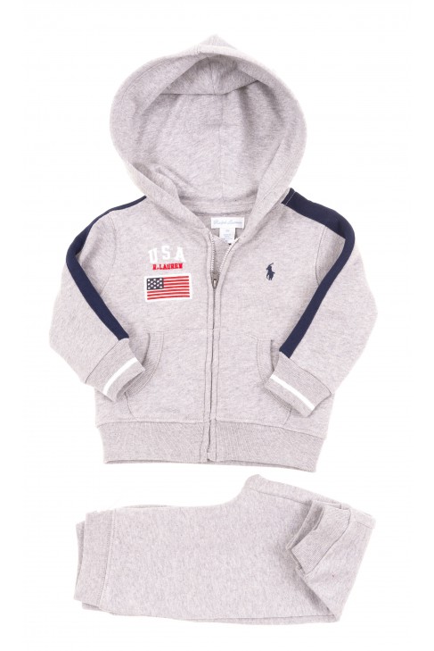 Szary dres chłopięcy, Polo Ralph Lauren Szary dres chłopięcy, Polo Ralph Lauren