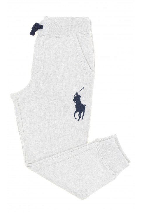 Szare spodnie dresowe dla chłopca, Polo Ralph Lauren Szare spodnie dresowe dla chłopca, Polo Ralph Lauren