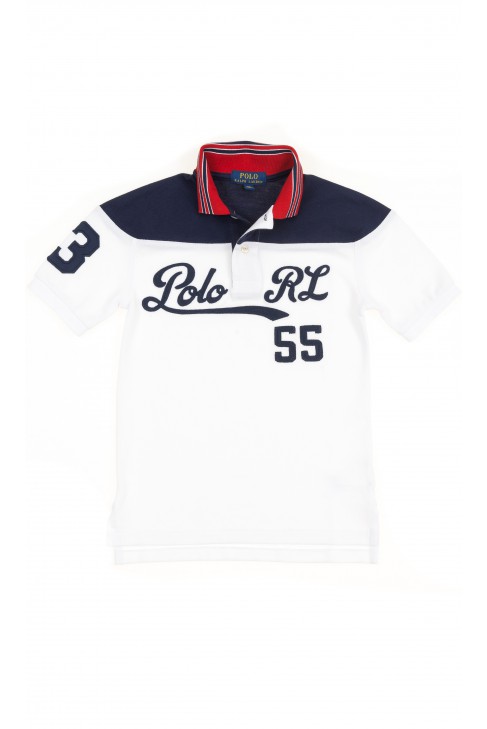 Granatowo białe polo chłopięce, Polo Ralph Lauren Granatowo białe polo chłopięce, Polo Ralph Lauren